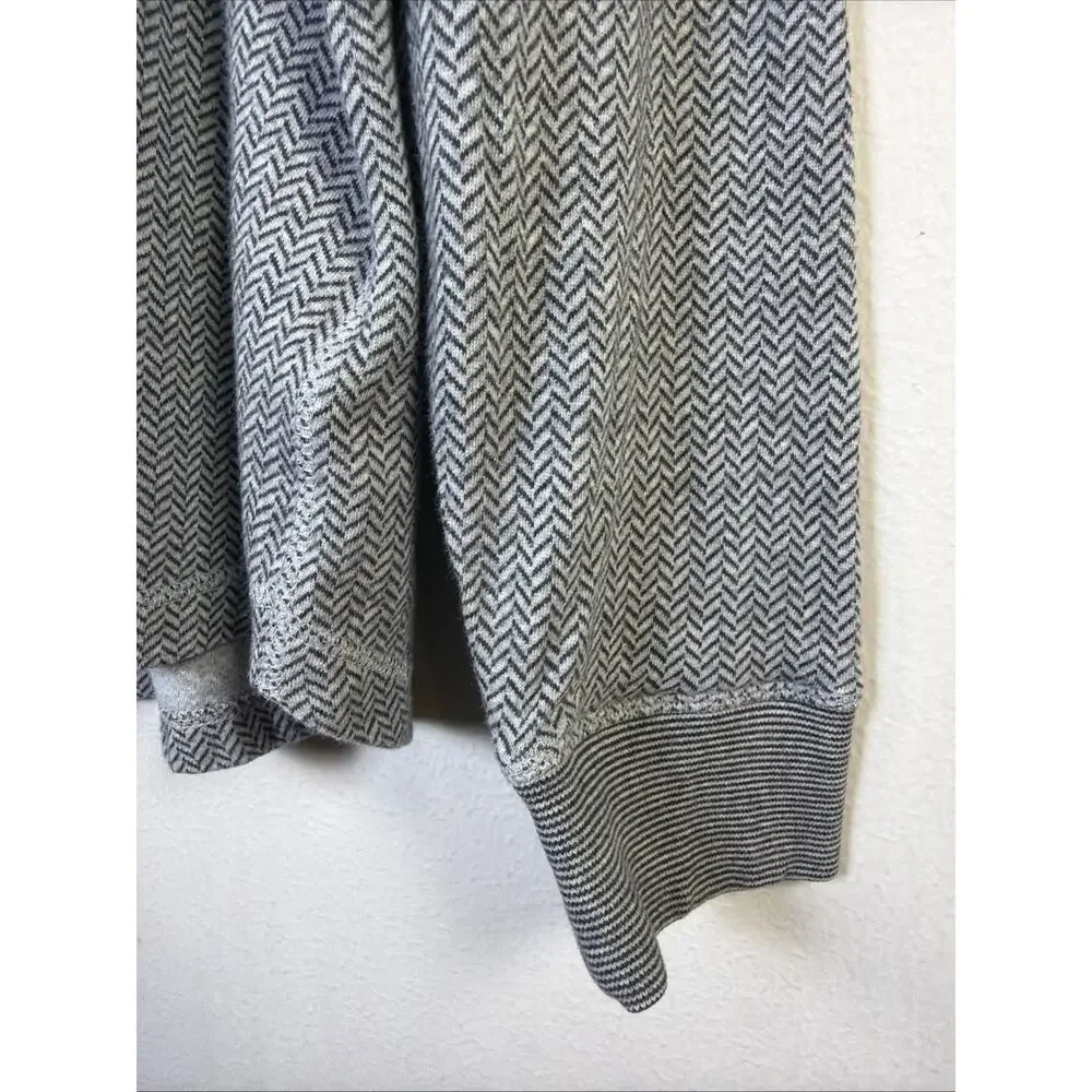 Robert Graham Men quarter 1/4 Zip Gray Sweater large quiet luxury outdoor preppy